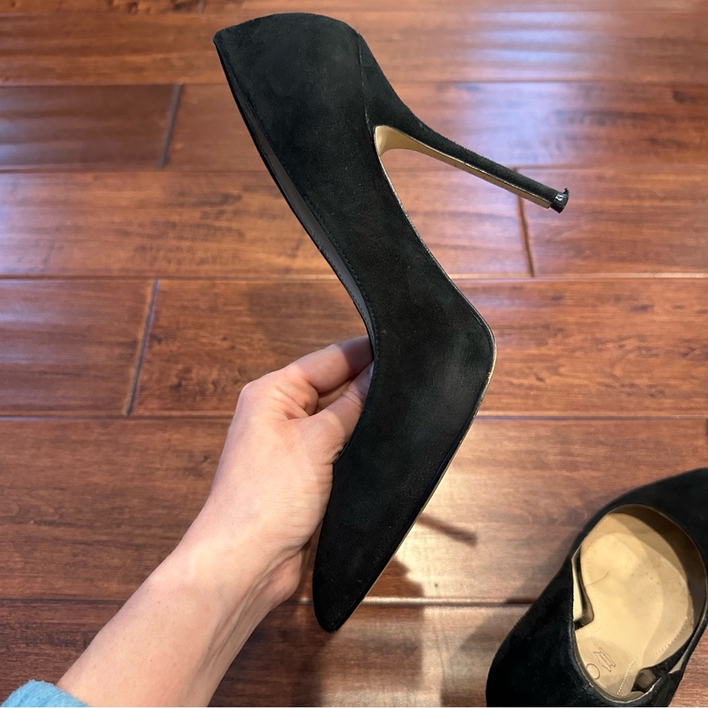 ALDO Black Genuine Suede Pumps with Original Box - Size 38 - Picture 10 of 16